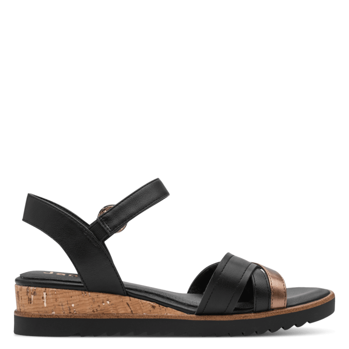 Jana szandál 8-28762-46 098 Black Comb large