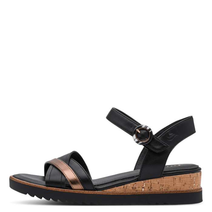 Jana szandál 8-28762-46 098 Black Comb large