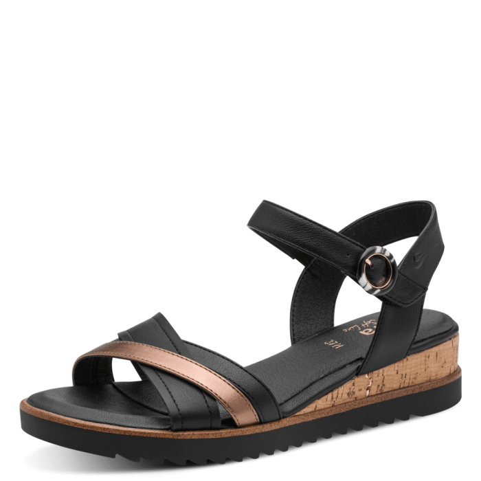 Jana szandál 8-28762-46 098 Black Comb large