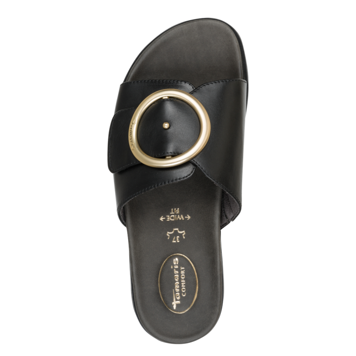 Tamaris Comfort papucs 8-87106-42 022 Black Nappa large