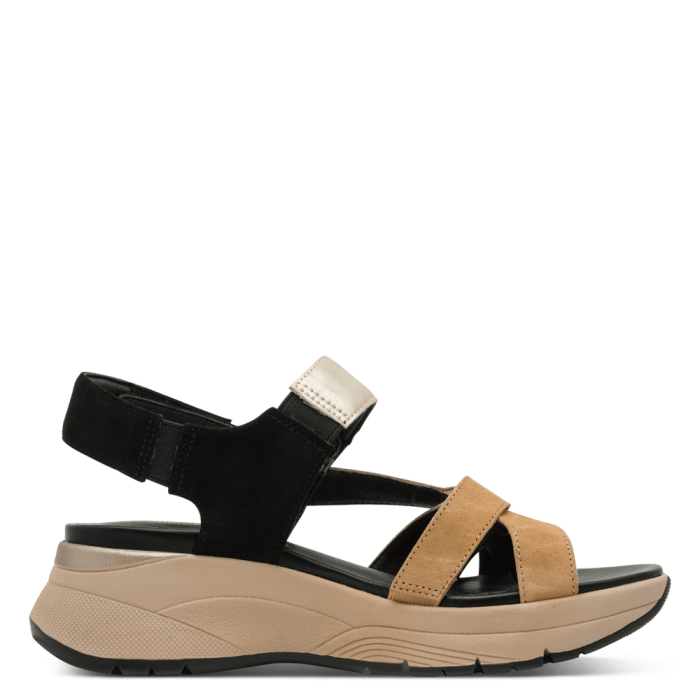 Tamaris Comfort szandál 8-88737-46 098 Black Comb large