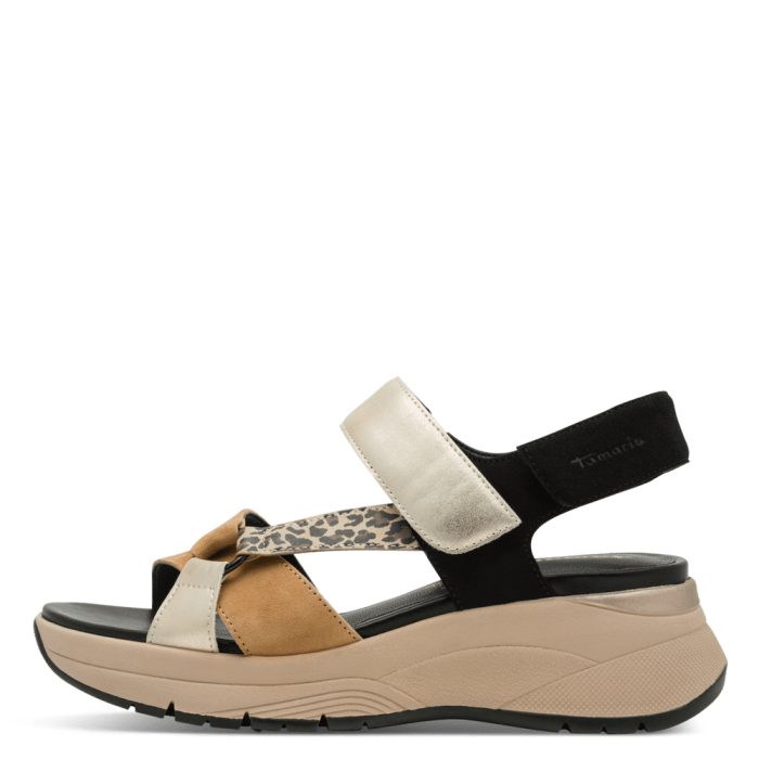 Tamaris Comfort szandál 8-88737-46 098 Black Comb large