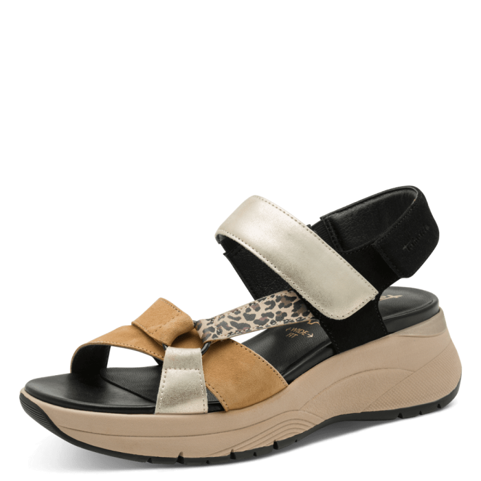 Tamaris Comfort szandál 8-88737-46 098 Black Comb large