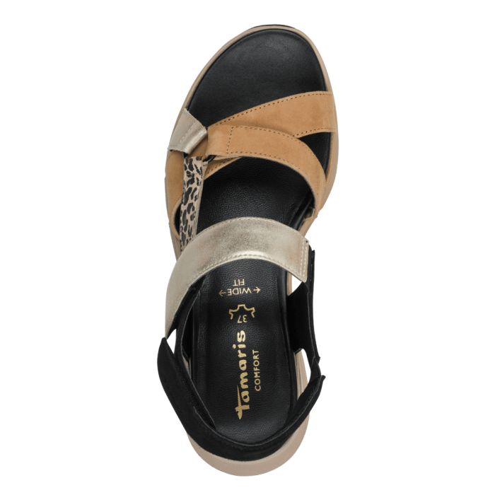 Tamaris Comfort szandál 8-88737-46 098 Black Comb large