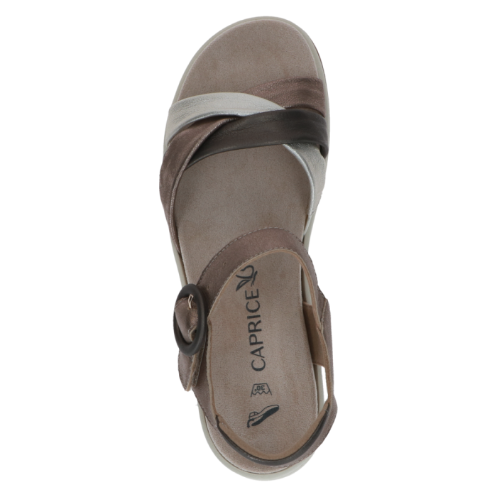 Caprice szandál 9-28304-46 366 Taupe Met.Com large