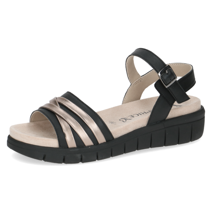 Caprice szandál 9-28703-46 019 Black Comb large