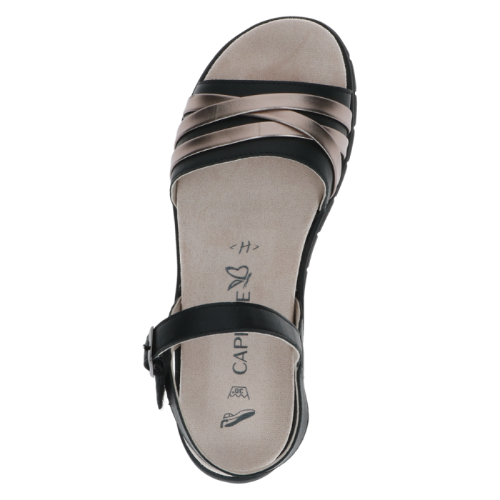 Caprice szandál 9-28703-46 019 Black Comb large