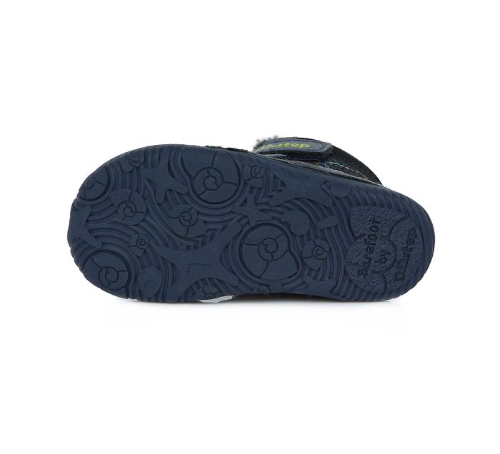 Bélelt bőr bakancs W073-688AM ROYAL BLUE 26-31 méretben large