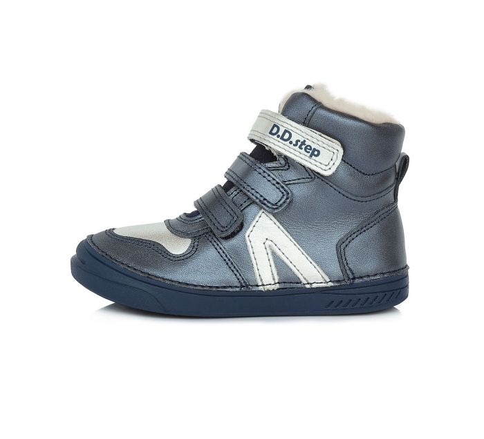 D.D.STEP BŐR  TÉLI CIPŐ W040-893DL  ROYAL BLUE 31-36 méretben large