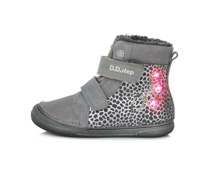 D.D.STEP LÁNYKA TÉLI CIPŐ W078-238AL DARK GREY 32-37 large