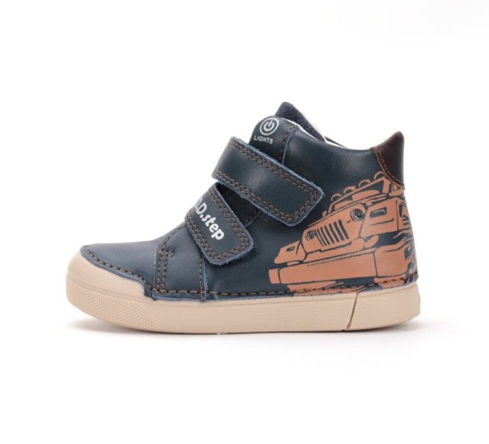 D.D.Step bőr félcipő S068-52151AM Royal Blue 25-30 méretben large
