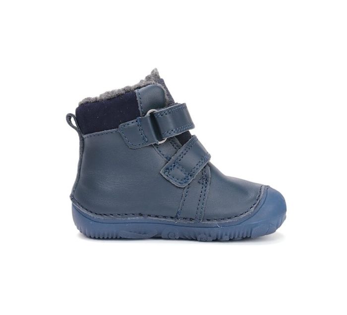 D.D.Step barefoot bélelt  bakancs W073-52943 Royal Blue 20-25 méretben large