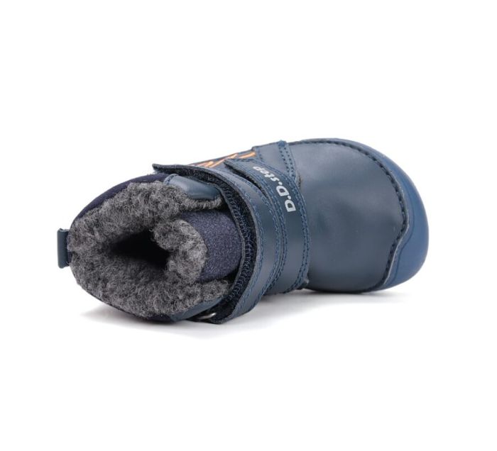 D.D.Step barefoot bélelt  bakancs W073-52943 Royal Blue 20-25 méretben large