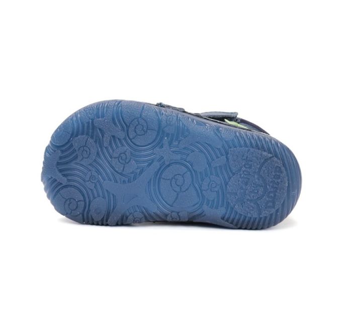 D.D.Step barefoot bélelt  bakancs W073-52943 Royal Blue 20-25 méretben large