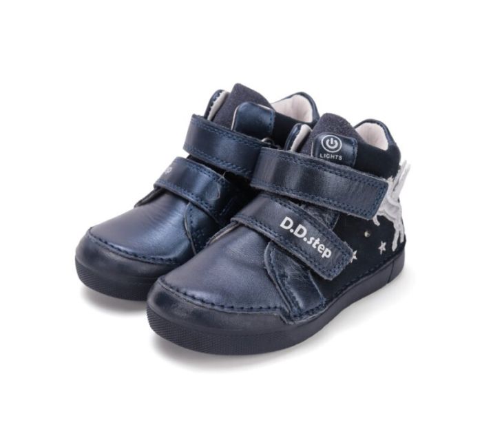 D.D.Step bőr félcipő A068-52459M Royal Blue 25-30 méretben large