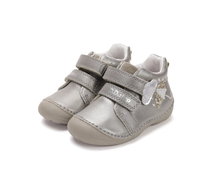 D.D.Step bőr félcipő S015-52650 Dark Grey 19-24 méretben large