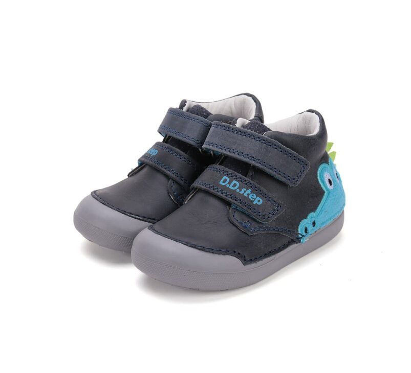 D.D.Step bőr félcipő S066-52509B Royal Blue 20-25 méretben