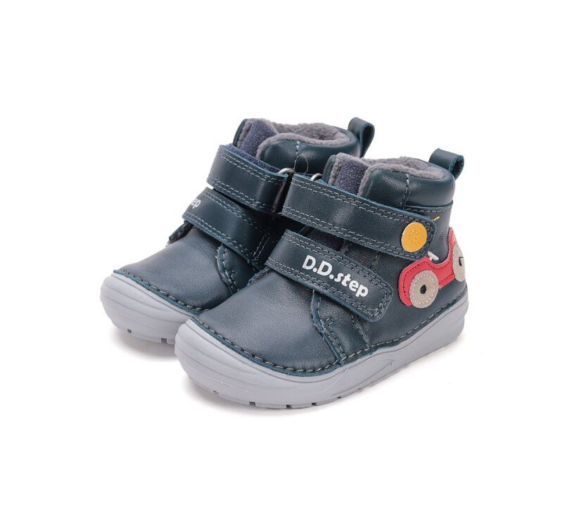 D.D.Step bőr félcipő S071-52771 Royal Blue 20-25 méretben