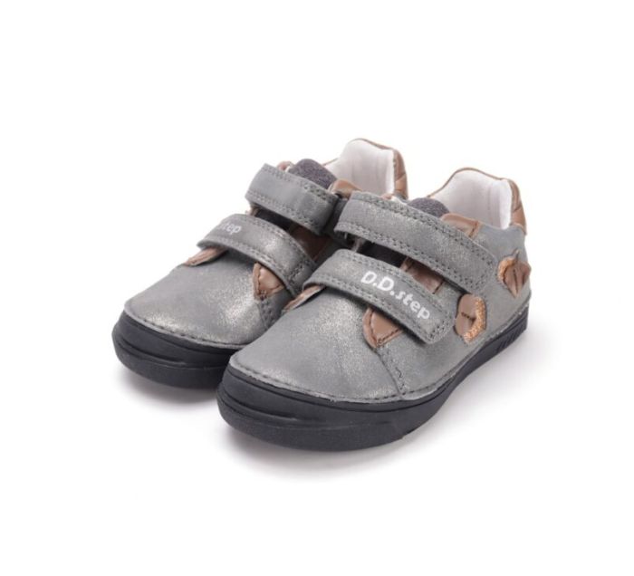 D.D.Step bőr félcipő S040-52547M Dark Grey 25-30 méretben large