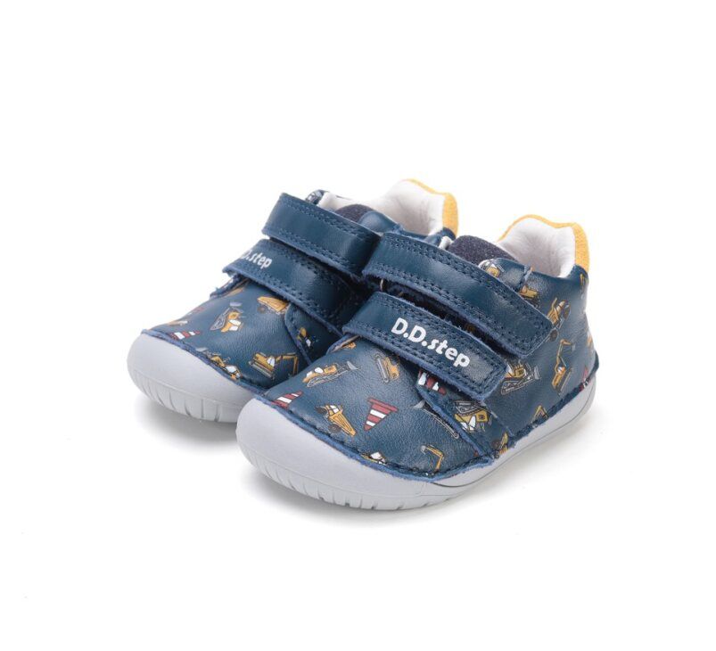 D.D.step bőr félcipő S070-52480B Royal Blue 20-25 méretben