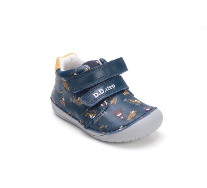 D.D.step bőr félcipő S070-52480B Royal Blue 20-25 méretben large