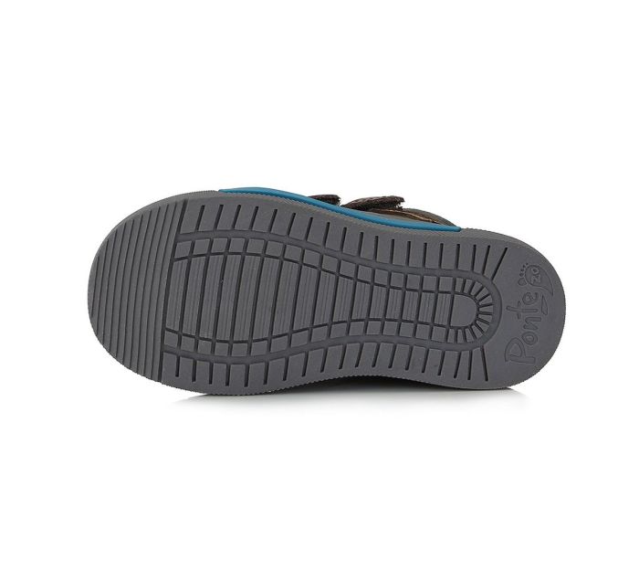 PONTE20 átmeneti bőr cipő DA06-3-920L DARK GREY 28-33 méretben large