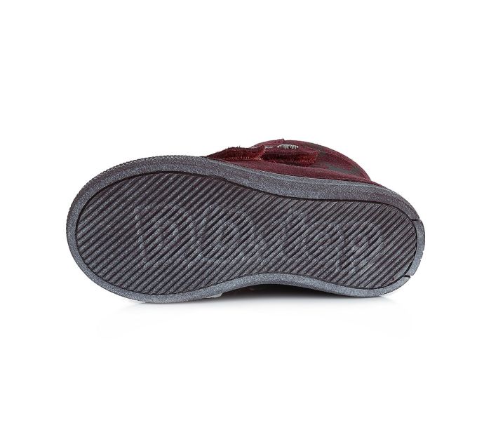 D.D. step bélelt bőr bakancs W049-573AM RASPBERRY 25-30 méretben large